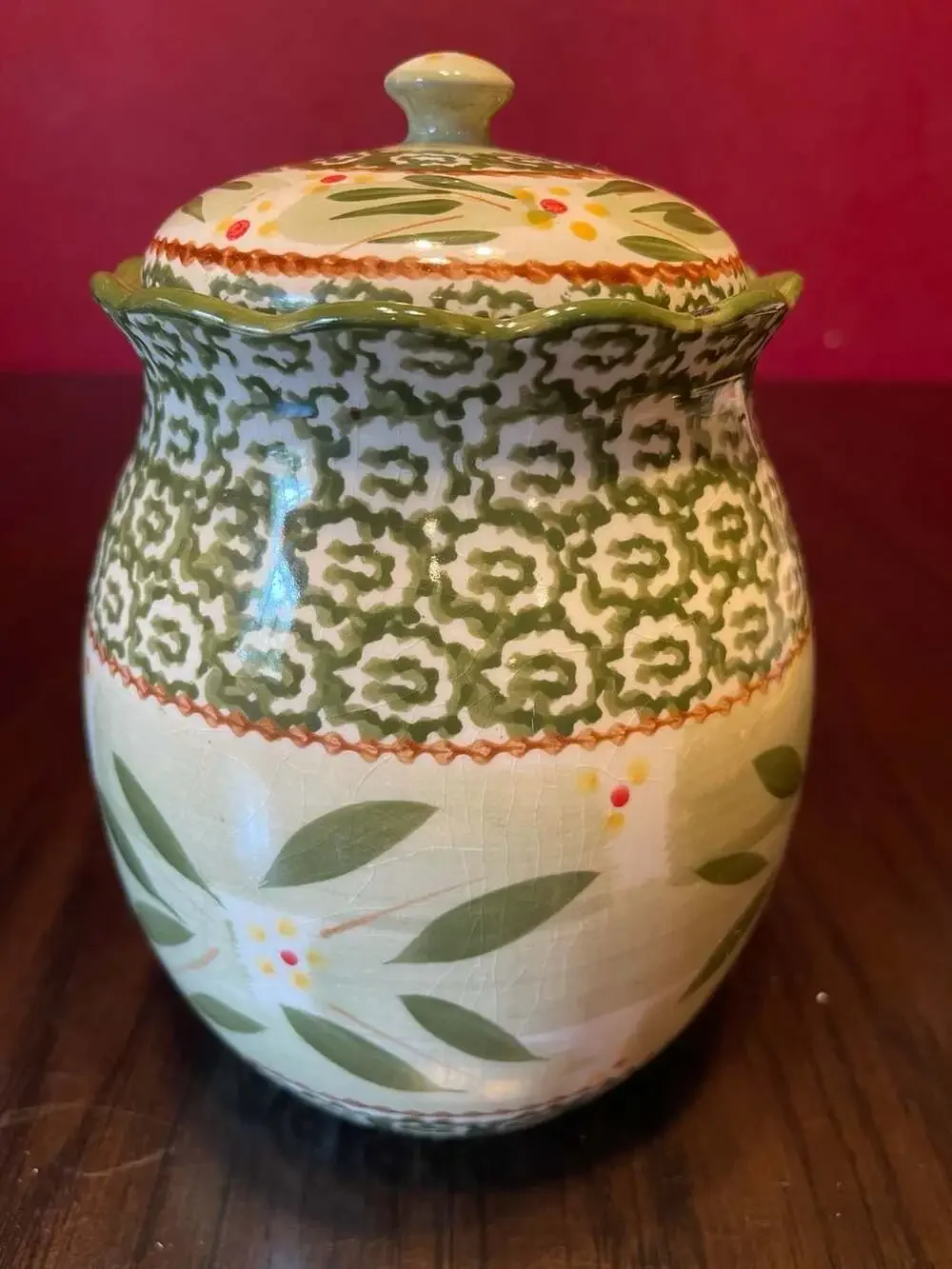Temp-tations Old World Green Canister Set